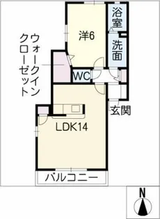 LYRIC川崎【1階】の間取り
