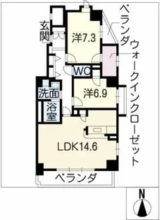 St・シャンテ【4階】の間取り