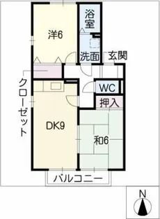 ベルドミールⅡA棟【2階】の間取り