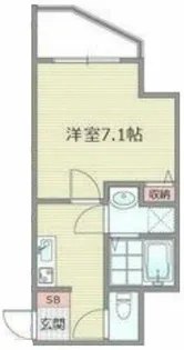 ラパンジール四天王寺東【4階】の間取り