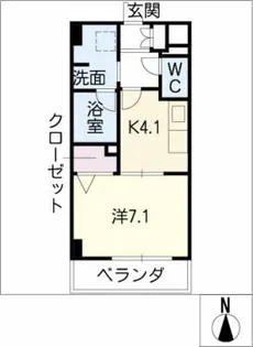 エスパシオ大宝【4階】の間取り