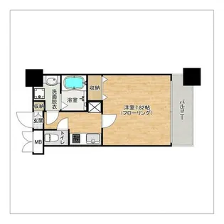 エンクレスト御供所【8階】の間取り