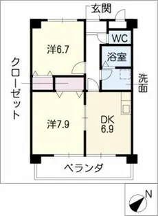 サンローレン【2階】の間取り