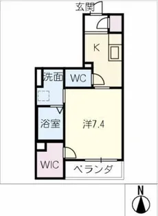 パレッテβ【1階】の間取り