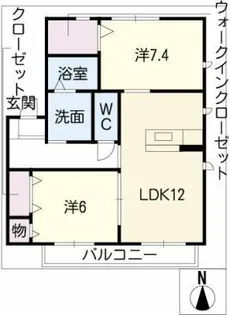 アバンダンテ【1階】の間取り