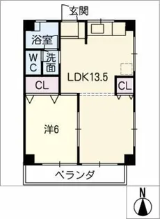八雲ファーストハイツ【3階】の間取り