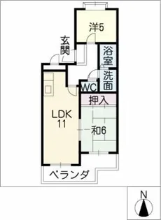 メゾン・ドゥ・ベルビィー【2階】の間取り