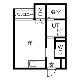 メゾンソレイユ名駅西【203号室】の間取り