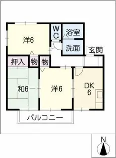 グランシャリオ【2階】の間取り