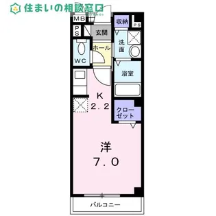 愛知県岡崎市六名新町【アパート】の間取り