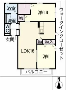 シャトレ【1階】の間取り