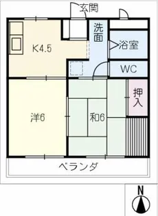SKハイツ A棟【3階】の間取り