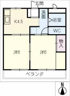 SKハイツ A棟【1階】の間取り