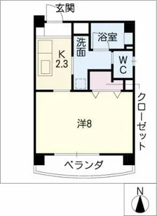 ヒルズ丸山【3階】の間取り