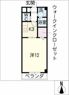 プティ ランシー【2階】の間取り