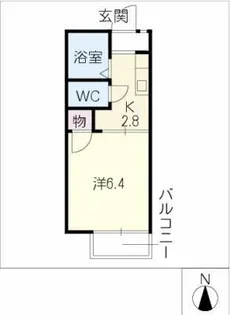 ネスパルド御幸山【1階】の間取り