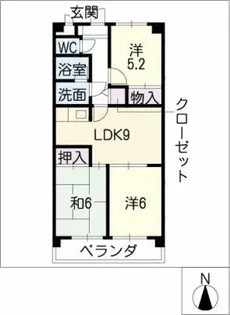パールシティー【1階】の間取り