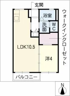 アベニュー岩崎【1階】の間取り