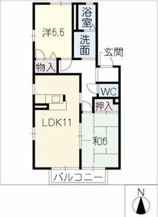 グライゼ【1階】の間取り