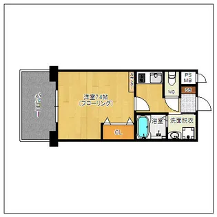 エンクレスト福岡【4階】の間取り