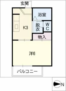 木村ハウス【2階】の間取り