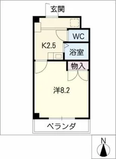 アムール塩池Ⅱ【2階】の間取り