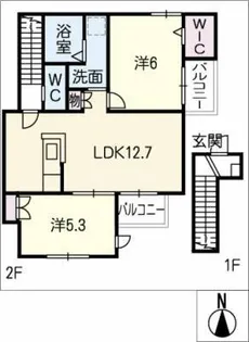 ポラリスTK【2階】の間取り