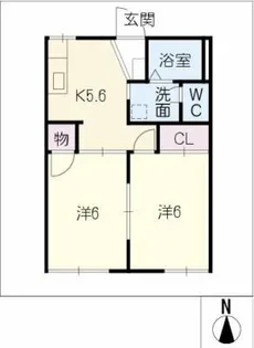 ウイングヒルC棟【1階】の間取り