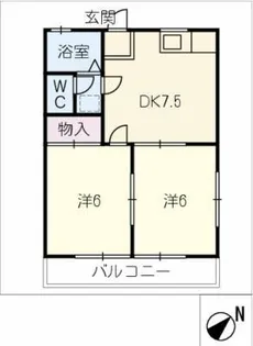 コーポ本町【1階】の間取り