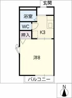 サンライフ・オオニシ【1階】の間取り
