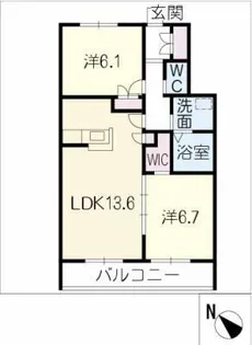 Grand Bonheur【2階】の間取り