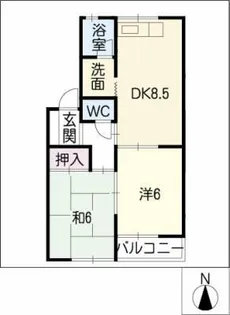 ムーニー木曽川【1階】の間取り