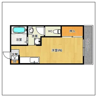 フレグランス石坂【211号室】の間取り