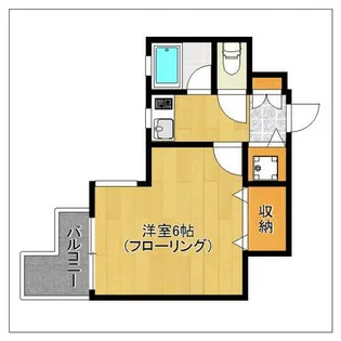 ダイナコート大博通り【5階】の間取り