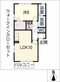 セジュールひまわりⅡ【1階】の間取り