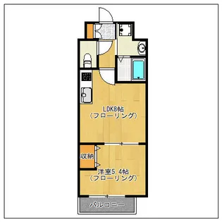 ジェイド博多【11階】の間取り
