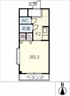 ネオカーサMAKI【2階】の間取り