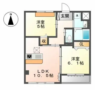 サンローズ【1階】の間取り