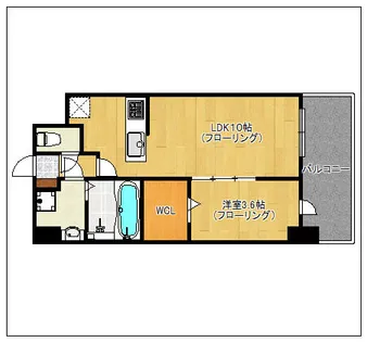 ELEVITA弥永【1階】の間取り