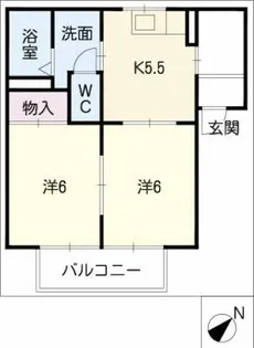 プランドールソシア【1階】の間取り