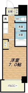 フォーリアライズ天王寺ソリオ【8階】の間取り