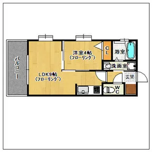 シャローム天神北【3階】の間取り