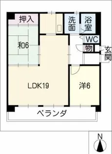 ハイツ八龍【3階】の間取り