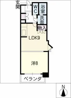 パークシティ上小田井スカイコート【1階】の間取り