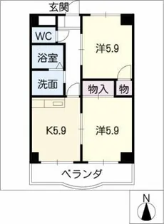 ファインタウン杉【2階】の間取り