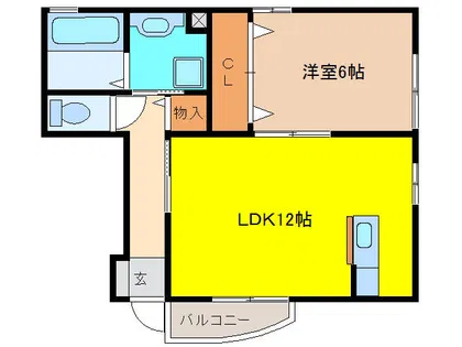 セジュール桜ヶ丘【1階】の間取り