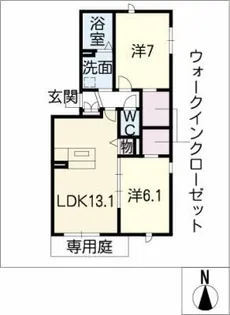 フェリスタ【1階】の間取り