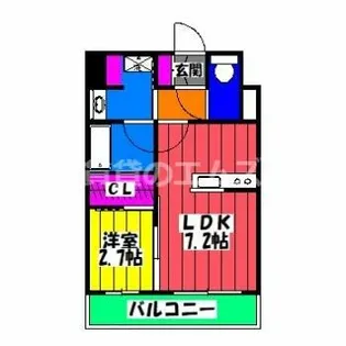 アルティザ大橋駅前【4階】の間取り