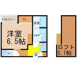 ハーモニーテラス曽根【2階】の間取り