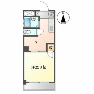 1Kの間取り画像